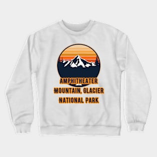 Amphitheater Mountain, Glacier National Park Crewneck Sweatshirt